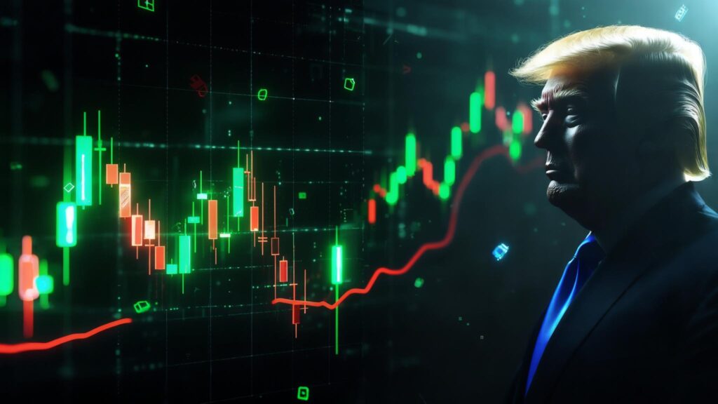 نمودار رشد قیمت کوین ترامپ در هفته نخست