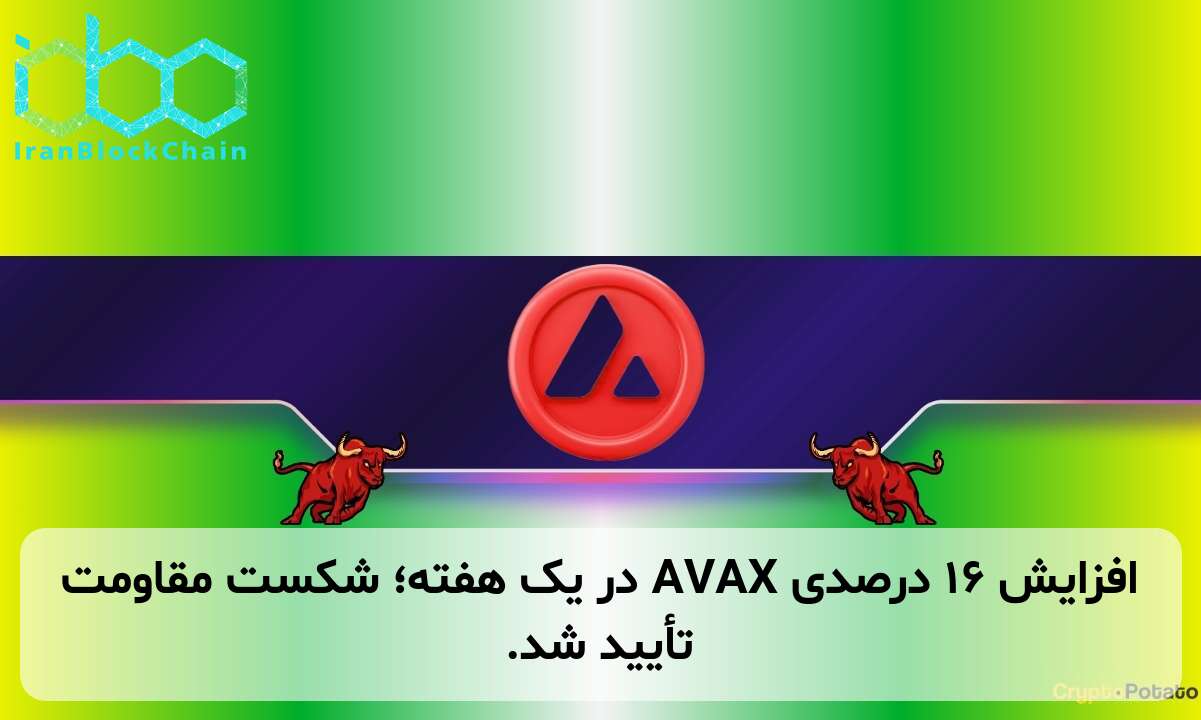 افزایش ۱۶ درصدی AVAX در یک هفته؛ شکست مقاومت تأیید شد.