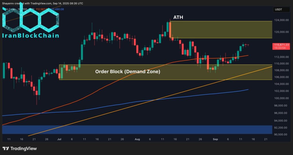 تحلیل قیمت بیتکوین: مسیر رسیدن به سقف تاریخی جدید، وابسته به حفظ این سطوح حمایتی است.