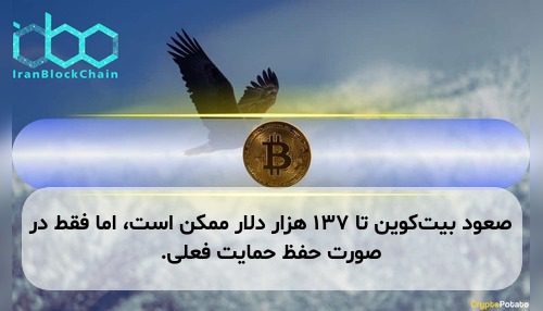 صعود بیت‌کوین تا ۱۳۷ هزار دلار ممکن است، اما فقط در صورت حفظ حمایت فعلی.