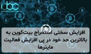 افزایش سختی استخراج بیتکوین به بالاترین حد خود در پی افزایش فعالیت ماینرها