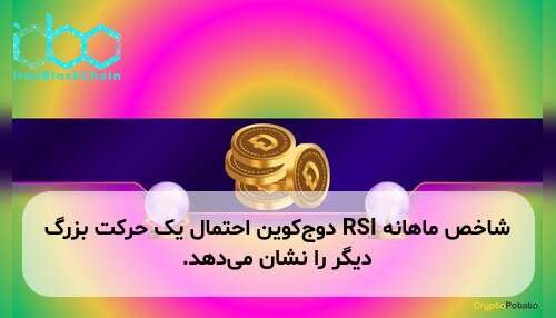 شاخص ماهانه RSI دوج‌کوین احتمال یک حرکت بزرگ دیگر را نشان می‌دهد.