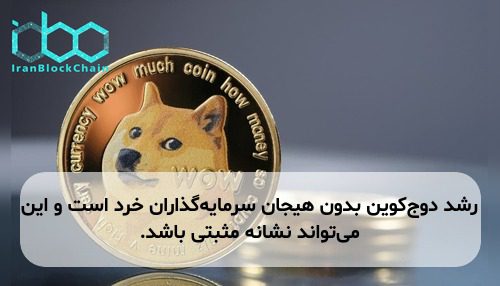رشد دوج‌کوین بدون هیجان سرمایه‌گذاران خرد است و این می‌تواند نشانه مثبتی باشد.
