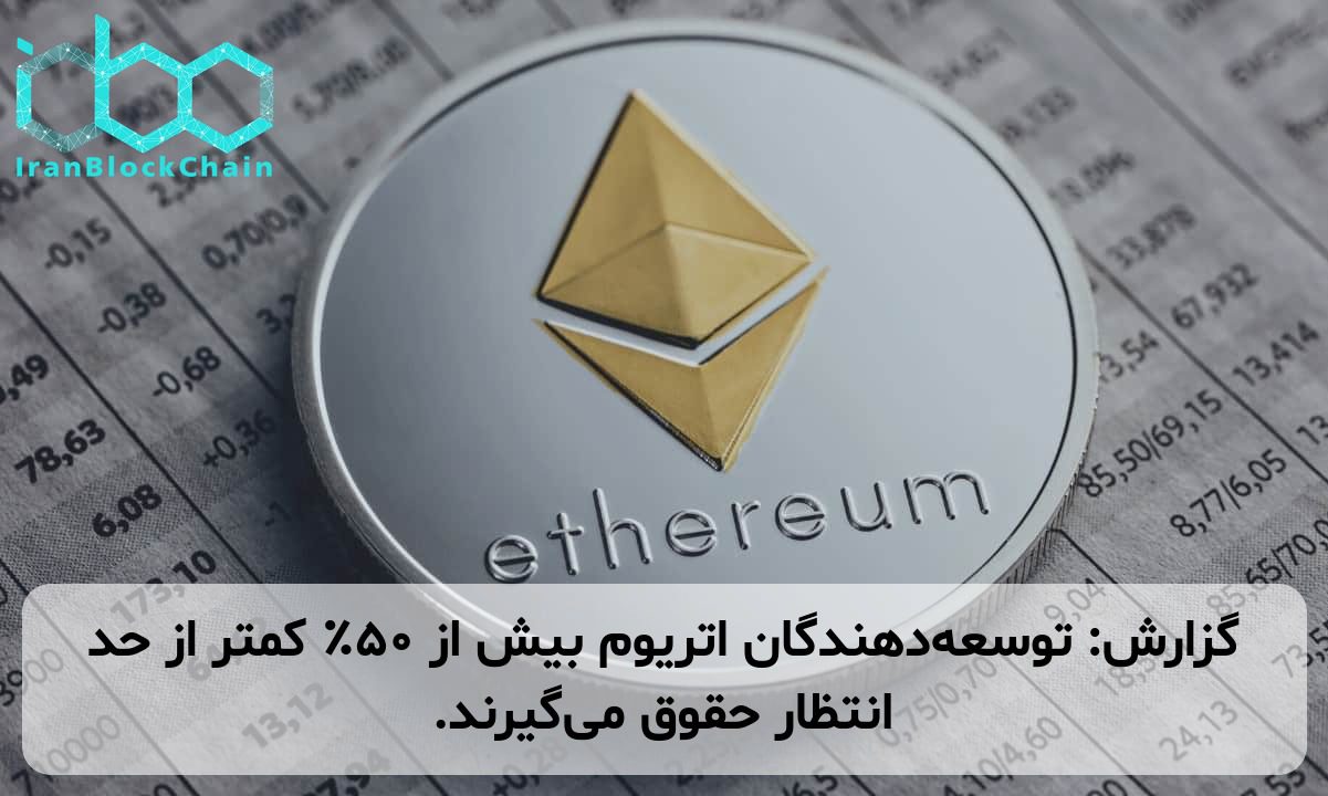 گزارش: توسعه‌دهندگان اتریوم بیش از ۵۰٪ کمتر از حد انتظار حقوق می‌گیرند.