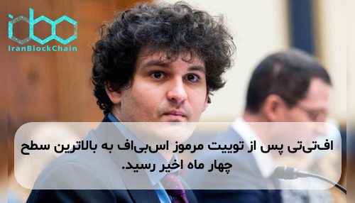 اف‌تی‌تی پس از توییت مرموز اس‌بی‌اف به بالاترین سطح چهار ماه اخیر رسید.