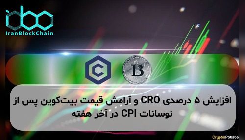 افزایش ۵ درصدی CRO و آرامش قیمت بیتکوین پس از نوسانات CPI در آخر هفته