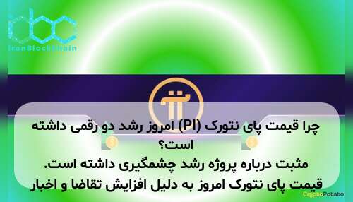 چرا قیمت پای نتورک (PI) امروز رشد دو رقمی داشته است؟ قیمت پای نتورک امروز به دلیل افزایش تقاضا و اخبار مثبت درباره پروژه رشد چشمگیری داشته است.