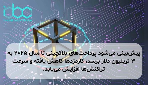 پیش‌بینی می‌شود پرداخت‌های بلاکچینی تا سال ۲۰۲۵ به ۳ تریلیون دلار برسد، کارمزدها کاهش یافته و سرعت تراکنش‌ها افزایش می‌یابد.
