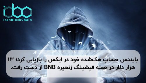 بایننس حساب هک‌شده خود در ایکس را بازیابی کرد؛ ۱۳ هزار دلار در حمله فیشینگ زنجیره BNB از دست رفت.