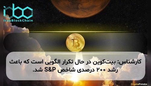 کارشناس: بیت‌کوین در حال تکرار الگویی است که باعث رشد ۲۰۰ درصدی شاخص S&P شد.