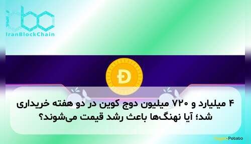 ۴ میلیارد و ۷۲۰ میلیون دوج کوین در دو هفته خریداری شد؛ آیا نهنگ‌ها باعث رشد قیمت می‌شوند؟