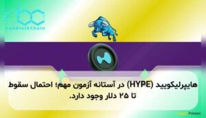 هایپرلیکویید (HYPE) در آستانه آزمون مهم؛ احتمال سقوط تا ۲۵ دلار وجود دارد.