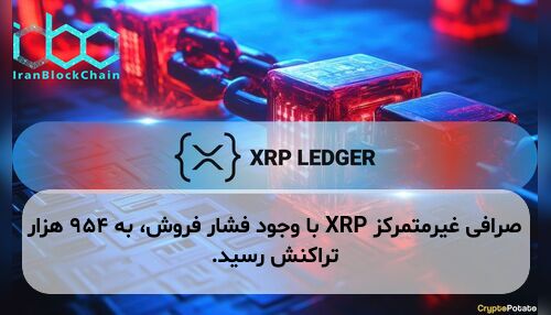 صرافی غیرمتمرکز XRP با وجود فشار فروش، به ۹۵۴ هزار تراکنش رسید.