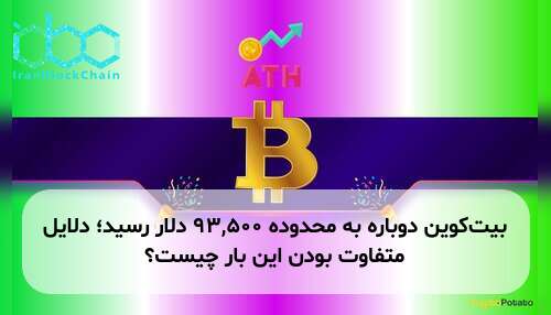 بیت‌کوین دوباره به محدوده ۹۳,۵۰۰ دلار رسید؛ دلایل متفاوت بودن این بار چیست؟