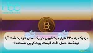 نزدیک به ۲۲۰ هزار بیت‌کوین در یک سال ناپدید شد؛ آیا نهنگ‌ها عامل افت قیمت بیت‌کوین هستند؟