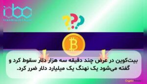 بیتکوین در عرض چند دقیقه سه هزار دلار سقوط کرد و گفته میشود یک نهنگ یک میلیارد دلار ضرر کرد.