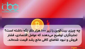 چه چیزی بیت‌کوین را زیر ۱۰۰ هزار دلار نگه داشته است؟ تحلیلگران توضیح می‌دهند که عوامل اقتصادی، فشار فروش و نبود تقاضای کافی مانع رشد قیمت شده‌اند.