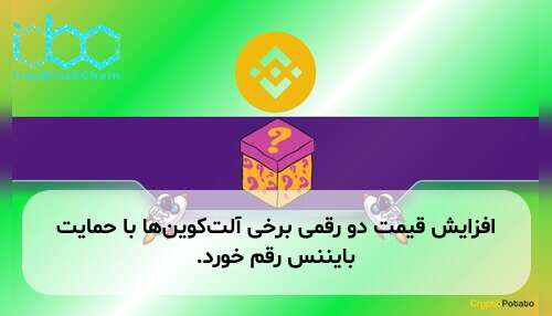 افزایش قیمت دو رقمی برخی آلت‌کوین‌ها با حمایت بایننس رقم خورد.