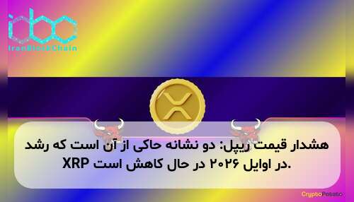 هشدار قیمت ریپل: دو نشانه حاکی از آن است که رشد XRP در اوایل ۲۰۲۶ در حال کاهش است.
