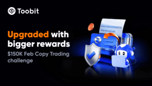 بازگشت چالش معاملاتی کپی‌ترید Toobit با جوایزی ویژه‌تر به ارزش 150 هزار دلار