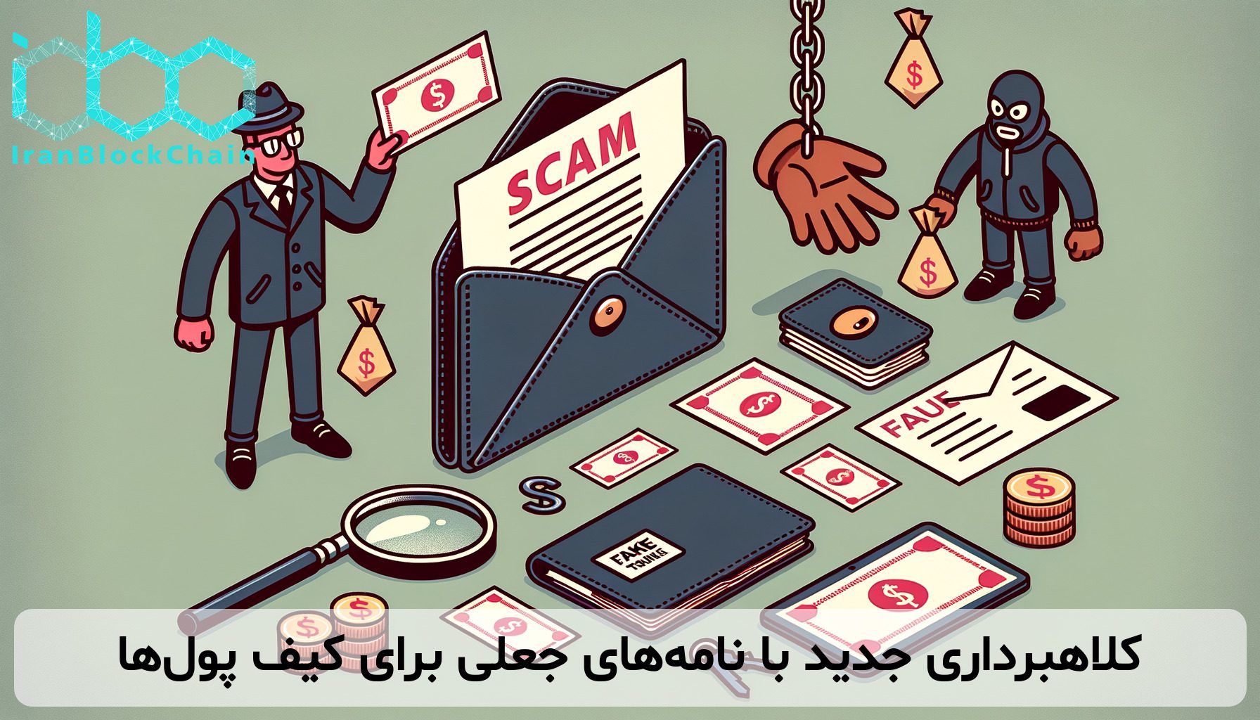 کلاهبرداری جدید با نامه‌های جعلی برای کیف پول‌ها
