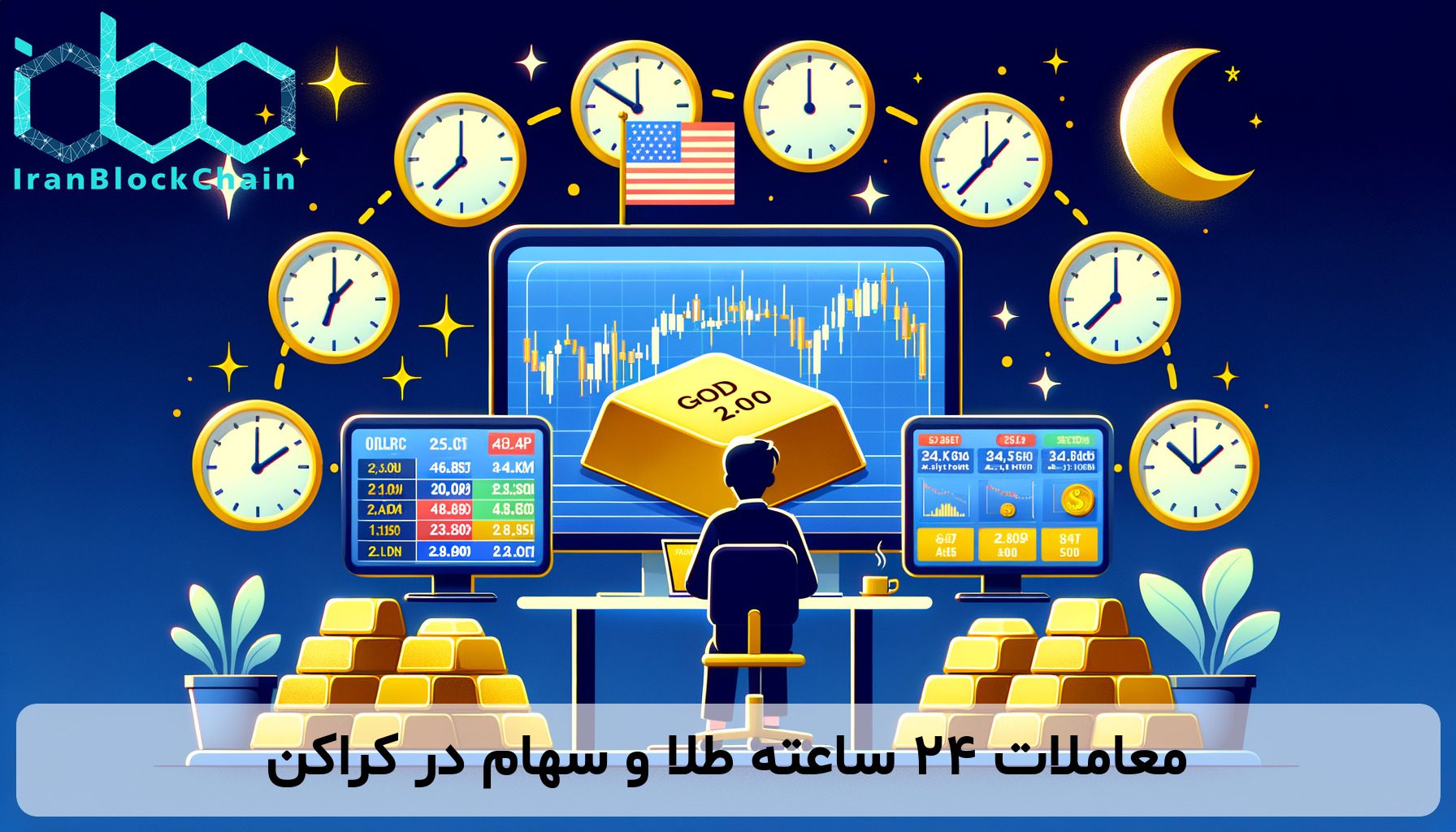 معاملات ۲۴ ساعته طلا و سهام در کراکن