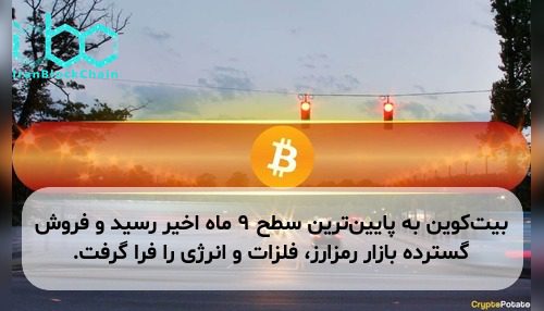 بیت‌کوین به پایین‌ترین سطح ۹ ماه اخیر رسید و فروش گسترده بازار رمزارز، فلزات و انرژی را فرا گرفت.