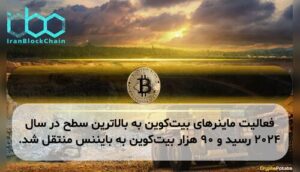 فعالیت ماینرهای بیت‌کوین به بالاترین سطح در سال ۲۰۲۴ رسید و ۹۰ هزار بیت‌کوین به بایننس منتقل شد.