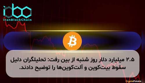۲.۵ میلیارد دلار روز شنبه از بین رفت: تحلیلگران دلیل سقوط بیت‌کوین و آلت‌کوین‌ها را توضیح دادند.