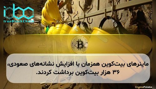 ماینرهای بیت‌کوین همزمان با افزایش نشانه‌های صعودی، ۳۶ هزار بیت‌کوین برداشت کردند.