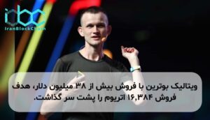 ویتالیک بوترین با فروش بیش از ۳۸ میلیون دلار، هدف فروش ۱۶٬۳۸۴ اتریوم را پشت سر گذاشت.