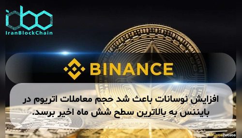 افزایش نوسانات باعث شد حجم معاملات اتریوم در بایننس به بالاترین سطح شش ماه اخیر برسد.