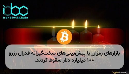بازارهای رمزارز با پیش‌بینی‌های سخت‌گیرانه فدرال رزرو ۱۰۰ میلیارد دلار سقوط کردند.