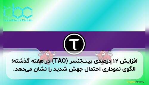افزایش ۱۲ درصدی بیت‌تنسر (TAO) در هفته گذشته؛ الگوی نموداری احتمال جهش شدید را نشان می‌دهد.