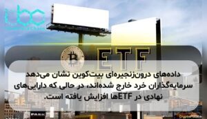 داده‌های درون‌زنجیره‌ای بیت‌کوین نشان می‌دهد سرمایه‌گذاران خرد خارج شده‌اند، در حالی که دارایی‌های نهادی در ETFها افزایش یافته است.