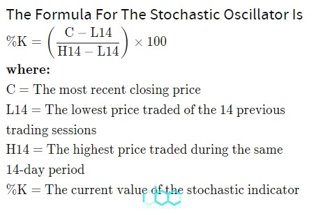 فرمول اندیکاتور ( استوکاستیک ) stochastic 