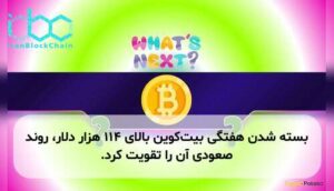 بسته شدن هفتگی بیتکوین بالای ۱۱۴ هزار دلار، روند صعودی آن را تقویت کرد.