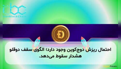 احتمال ریزش دوج‌کوین وجود دارد؛ الگوی سقف دوقلو هشدار سقوط می‌دهد.