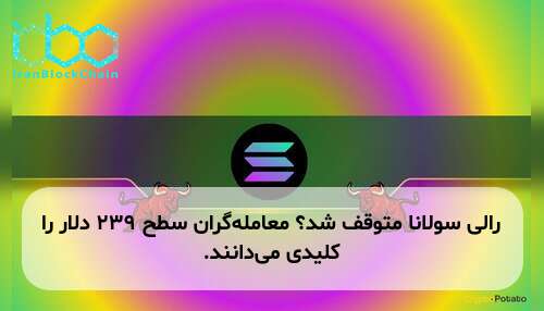 رالی سولانا متوقف شد؟ معامله‌گران سطح ۲۳۹ دلار را کلیدی می‌دانند.