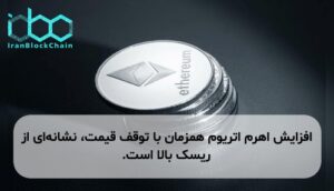 افزایش اهرم اتریوم همزمان با توقف قیمت، نشانهای از ریسک بالا است.