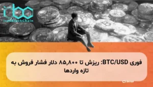 BTC/USD: ریزش تا 85,800 دلار فشار فروش به تازه واردها