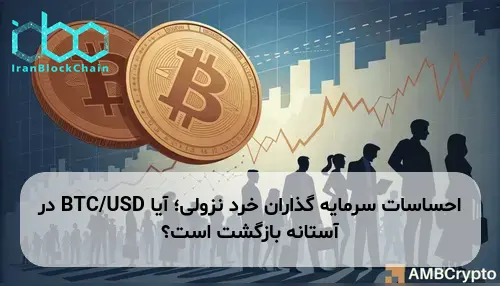 احساسات سرمایه گذاران خرد نزولی؛ آیا BTC/USD در آستانه بازگشت است؟