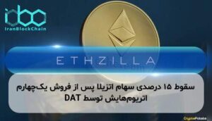 سقوط ۱۵ درصدی سهام اتزیلا پس از فروش یک‌چهارم اتریوم‌هایش توسط DAT