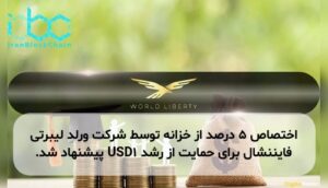 اختصاص ۵ درصد از خزانه توسط شرکت ورلد لیبرتی فایننشال برای حمایت از رشد USD1 پیشنهاد شد.