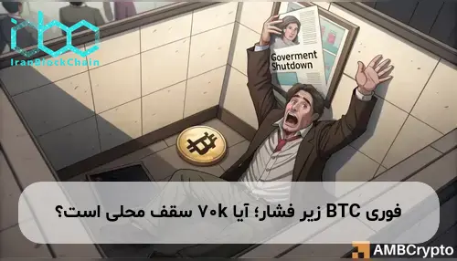 BTC زیر فشار؛ آیا 70k سقف محلی است؟