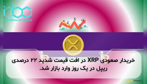 خریدار صعودی XRP در افت قیمت شدید ۲۲ درصدی ریپل در یک روز وارد بازار شد.