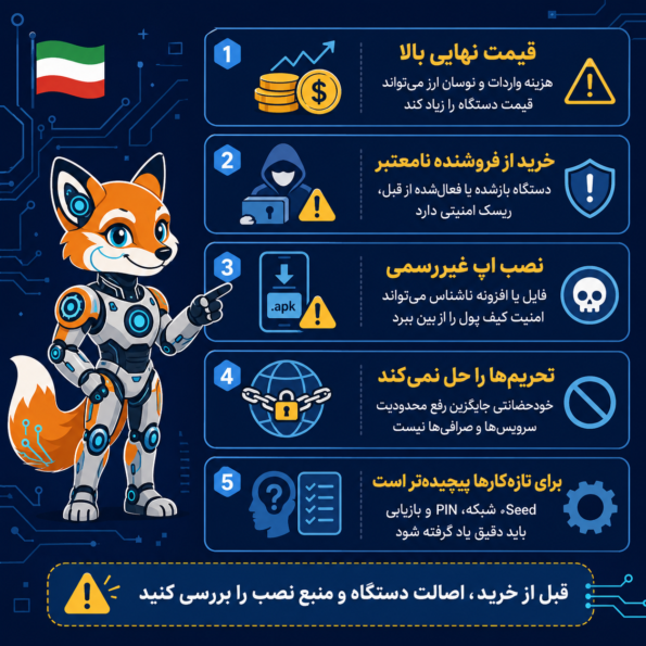 معایب و ریسک‌های OneKey برای کاربران ایرانی
