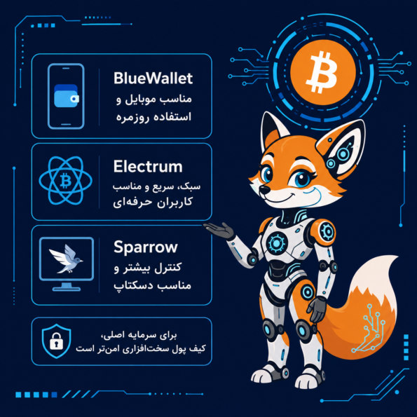 بهترین کیف پول نرم‌افزاری برای بیتکوین