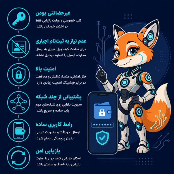 بهترین کیف پول بدون نیاز به KYC چه ویژگی‌هایی باید داشته باشد؟