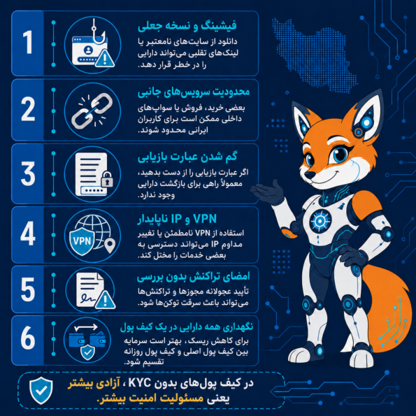 بهترین کیف پول بدون KYC برای کاربران ایرانی کدام است؟
